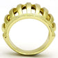 MATK858 - IP Gold(Ion Plating) Stainless Steel Ring with No Stone