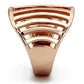 MATK859 - IP Rose Gold(Ion Plating) Stainless Steel Ring with No Stone