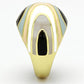 MATK870 - IP Gold(Ion Plating) Stainless Steel Ring with Epoxy  in Multi Color