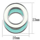 MATK893 - High polished (no plating) Stainless Steel Earrings with Epoxy  in Multi Color