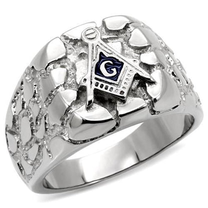 MATK8X039 - High polished (no plating) Stainless Steel Ring with No Stone