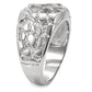 MATK8X039 - High polished (no plating) Stainless Steel Ring with No Stone