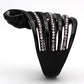 MATK977 - IP Black(Ion Plating) Stainless Steel Ring with Top Grade Crystal  in Light Rose