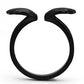 MATK987 - IP Black(Ion Plating) Stainless Steel Ring with No Stone