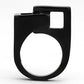 MATK989 - IP Black(Ion Plating) Stainless Steel Ring with No Stone