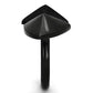 MATK990 - IP Black(Ion Plating) Stainless Steel Ring with No Stone