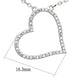MATS039 - Rhodium 925 Sterling Silver Chain Pendant with AAA Grade CZ  in Clear