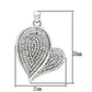 MATS048 - Rhodium 925 Sterling Silver Chain Pendant with AAA Grade CZ  in Clear