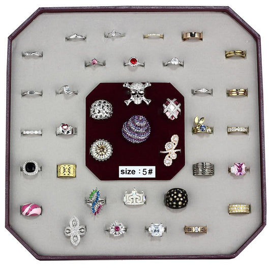 MAVK-001-SIZE5 - Assorted Brass Ring with Assorted  in Assorted