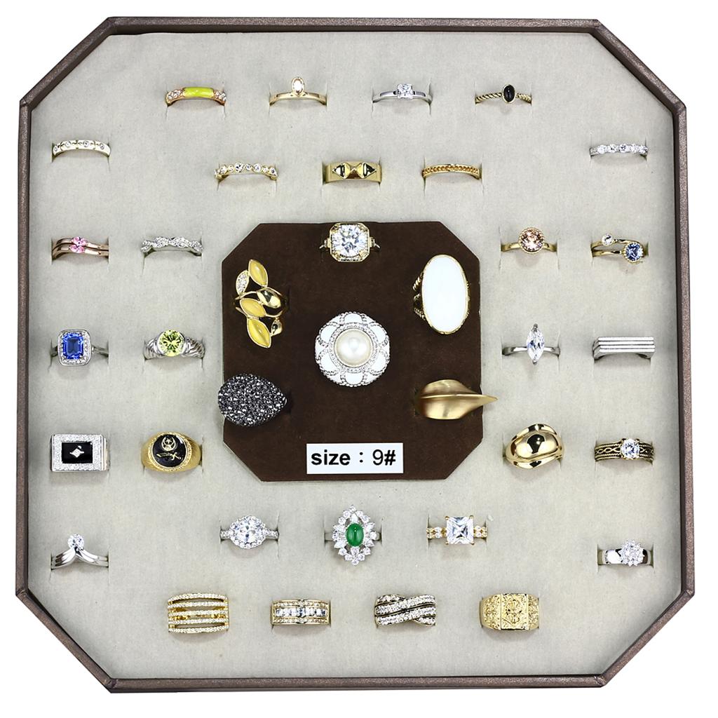 MAVK-001-SIZE9 - Assorted Brass Ring with Assorted  in Assorted
