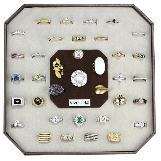 MAVK-001-SIZE9 - Assorted Brass Ring with Assorted  in Assorted
