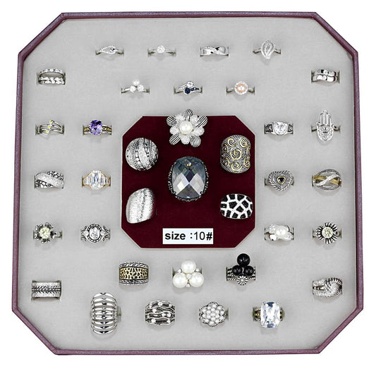 MAVK-006-SIZE10 - Assorted Brass Ring with Assorted  in Assorted