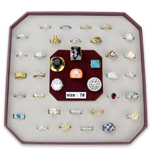 MAVK-009-SIZE7 - Assorted Brass Ring with Assorted  in Assorted
