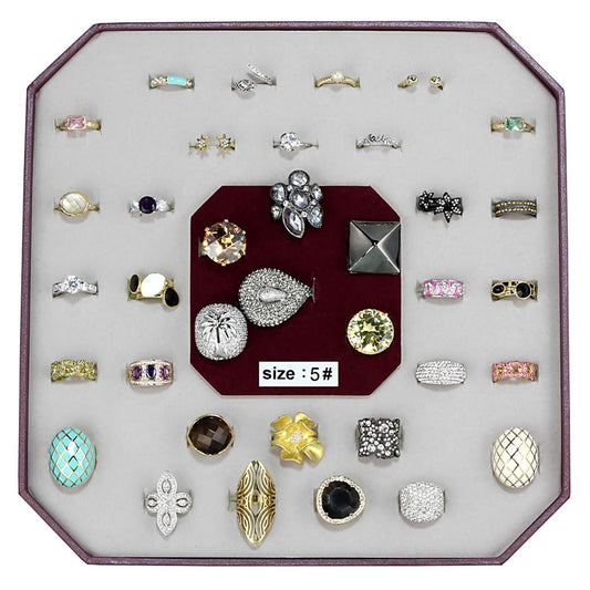 MAVK-010-SIZE5 - Assorted Brass Ring with Assorted  in Assorted