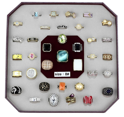 MAVK-010-SIZE8 - Assorted Brass Ring with Assorted  in Assorted