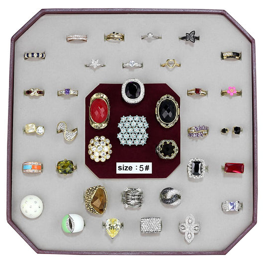 MAVK-011-SIZE5 - Assorted Brass Ring with Assorted  in Assorted