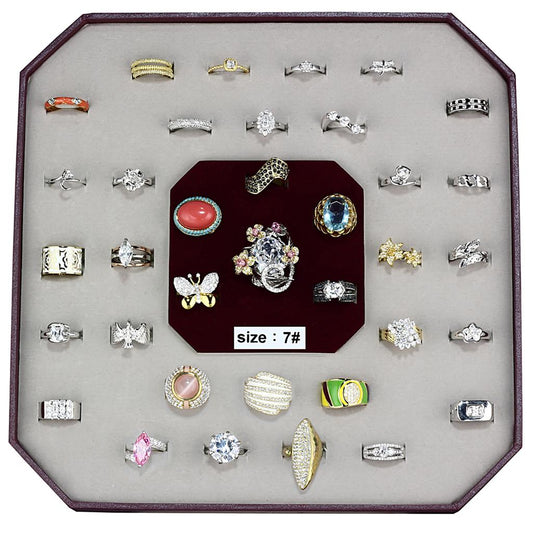 MAVK-012-SIZE7 - Assorted Brass Ring with Assorted  in Assorted