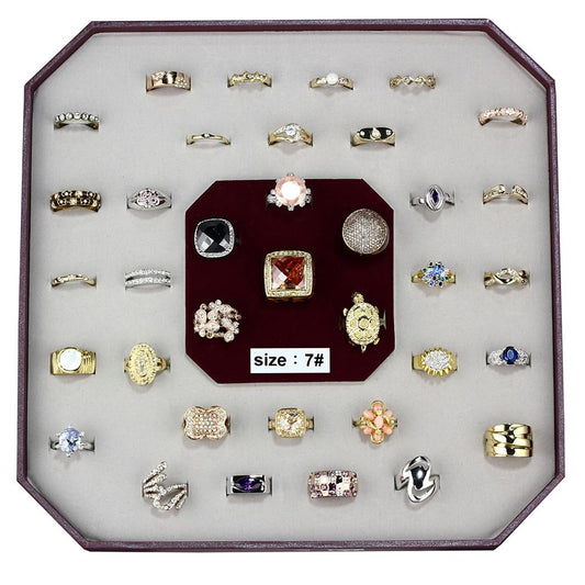MAVK-015-SIZE7 - Assorted Brass Ring with Assorted  in Assorted