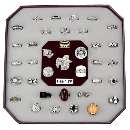 MAVK-017-SIZE7 - Assorted Brass Ring with Assorted  in Assorted
