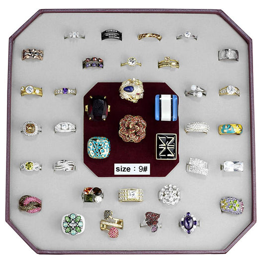 MAVK-022-SIZE9 - Assorted Brass Ring with Assorted  in Assorted