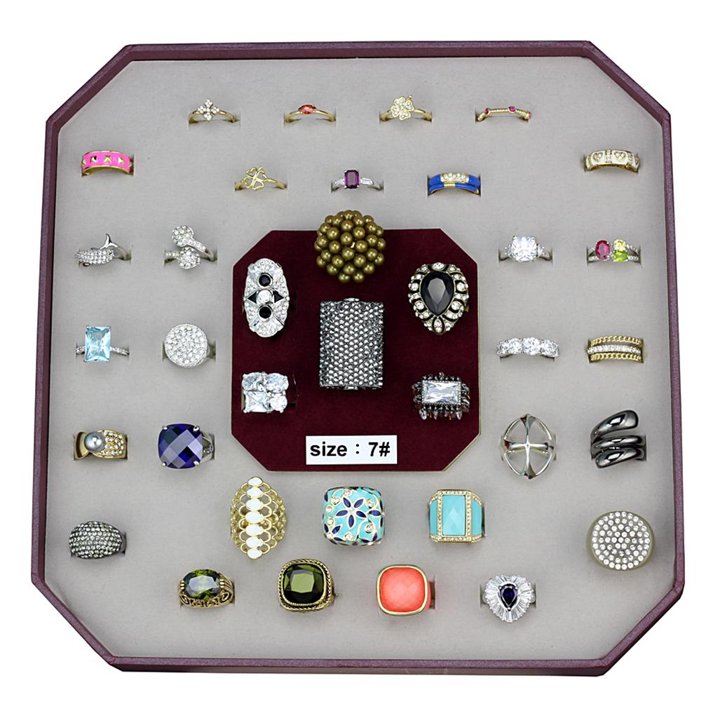 MAVK-032-SIZE7 - Assorted Brass Ring with Assorted  in Assorted