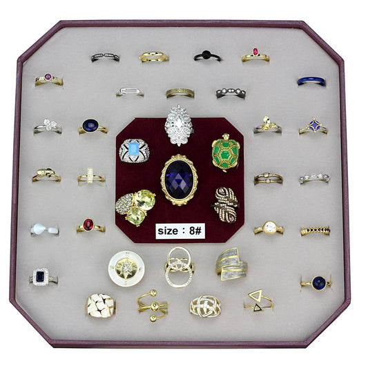 MAVK-040-SIZE8 - Assorted Brass Ring with Assorted  in Assorted