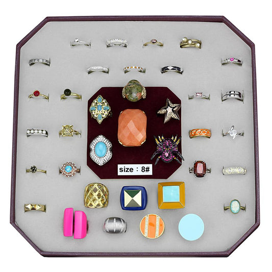 MAVK-045-SIZE8 - Assorted Brass Ring with Assorted  in Assorted