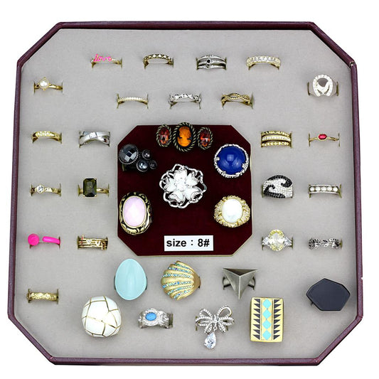 MAVK-050-SIZE8 - Assorted Brass Ring with Assorted  in Assorted