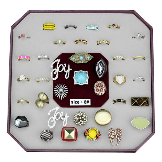 MAVK-051-SIZE8 - Assorted Brass Ring with Assorted  in Assorted