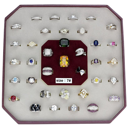 MAVK925-001-SIZE7 - Assorted 925 Sterling Silver Ring with Assorted  in Assorted