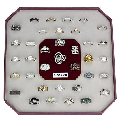 MAVK925-002-SIZE8 - Assorted 925 Sterling Silver Ring with Assorted  in Assorted