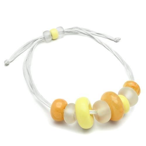 MAVL022 -  Resin Necklace with Synthetic Synthetic Stone in Multi Color