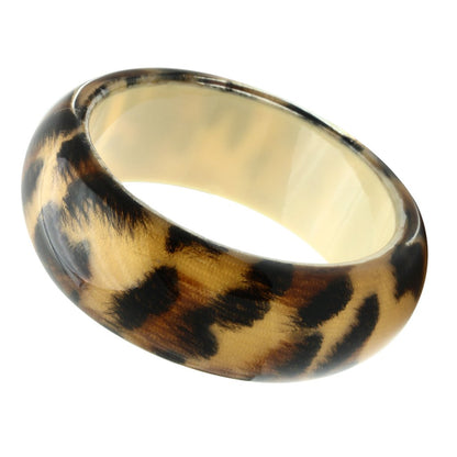 MAVL034 -  Resin Bangle with Synthetic Synthetic Stone in Animal pattern