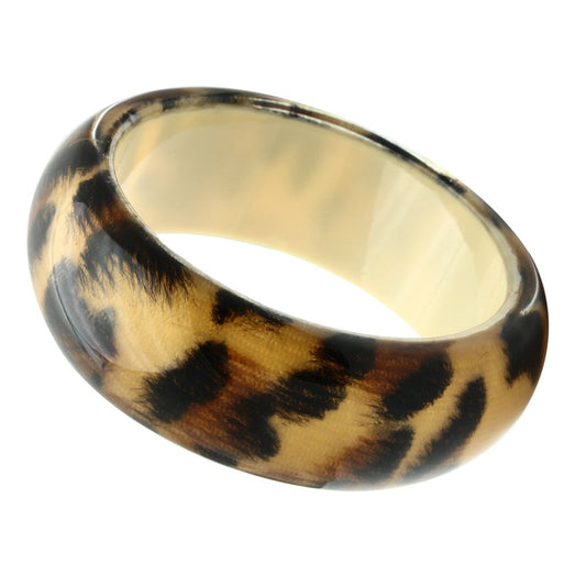 MAVL034 -  Resin Bangle with Synthetic Synthetic Stone in Animal pattern