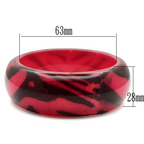 MAVL036 -  Resin Bangle with Synthetic Synthetic Stone in Animal pattern