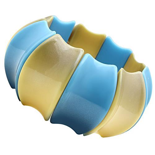 MAVL040 -  Resin Bracelet with Synthetic Synthetic Stone in Multi Color