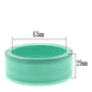 MAVL044 -  Resin Bangle with Synthetic Synthetic Stone in Emerald