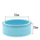 MAVL045 -  Resin Bangle with Synthetic Synthetic Stone in Sea Blue