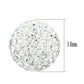 MAVL061 - Rhodium Brass Chain Pendant with Top Grade Crystal  in Clear
