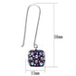 MAVL089 - High polished (no plating) Stainless Steel Earrings with Top Grade Crystal  in Multi Color